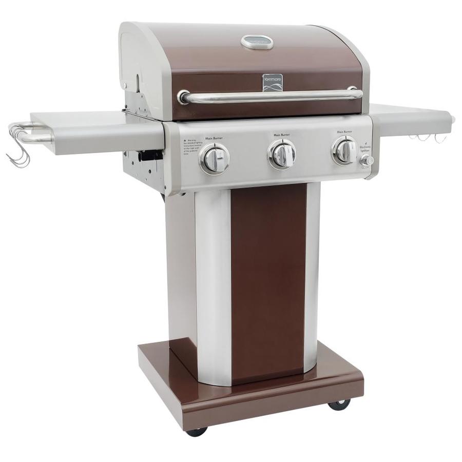 Kenmore Mocha 3-Burner Liquid Propane And Natural Gas Grill In The Gas ...