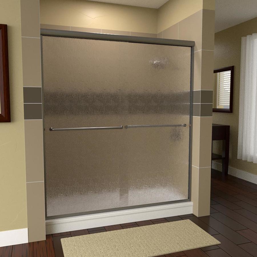 Arizona Shower Door Lite Euro 68in to 72in W Semiframeless Brushed