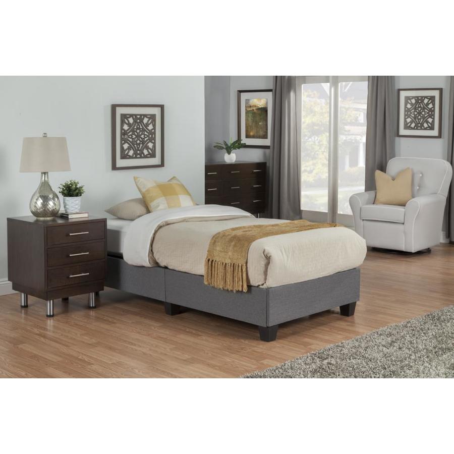 Hollywood Bed EnVision Gray Twin Platform Bed at