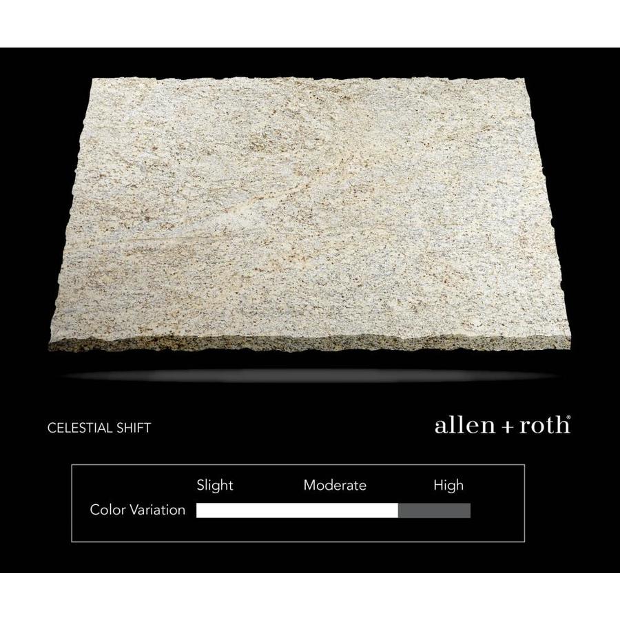 Allen Roth Celestial Shift Granite Off White Kitchen Countertop