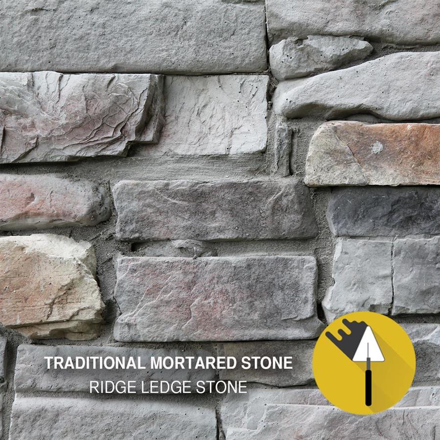 M Rock Hunter Ledge Stone 4 9 Sq Ft Multi Color Manufactured Stone Veneer In The Stone Veneer Department At Lowes Com