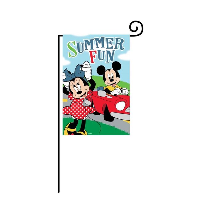 Disney 1.5ft W x 3.28ft H Summer Garden Flag in the