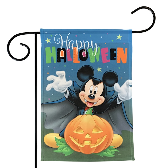 Disney Mickey Halloween Garden Flag with Stand in the