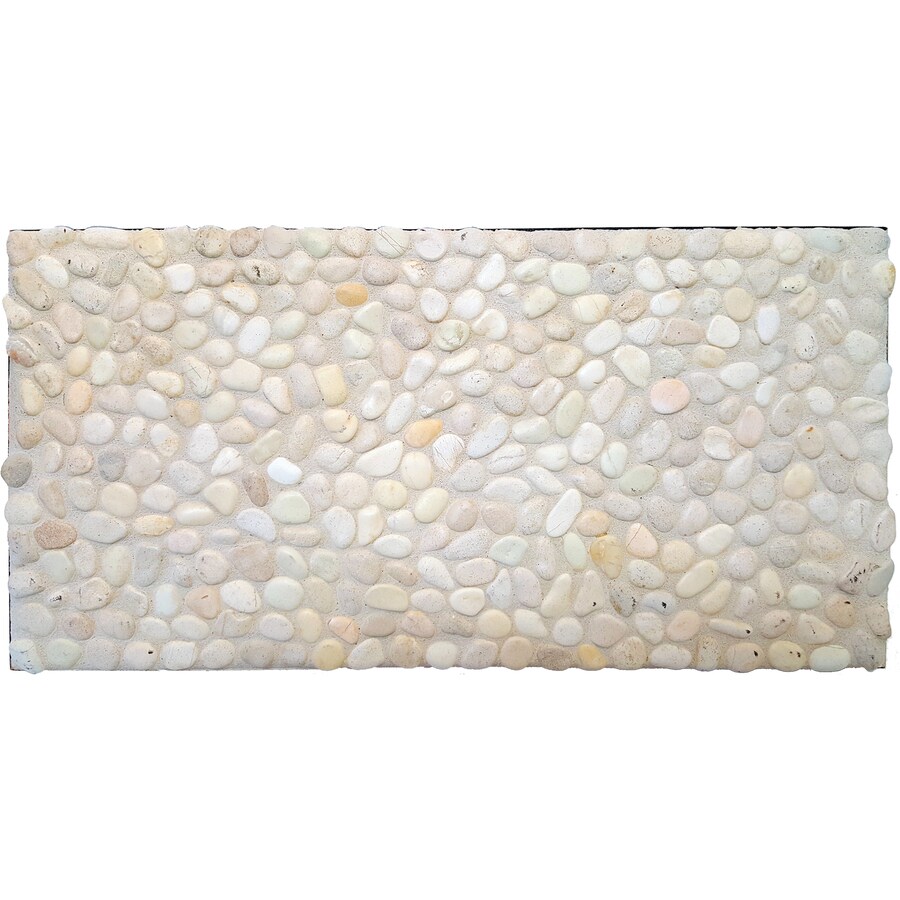 Solistone Micro Pebbles 10 Pack Playa Beige Pebble Mosaic Floor And