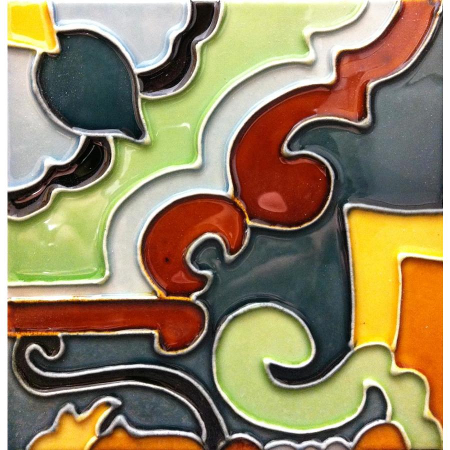 6 Hand Painted Ceramic Tile Sign