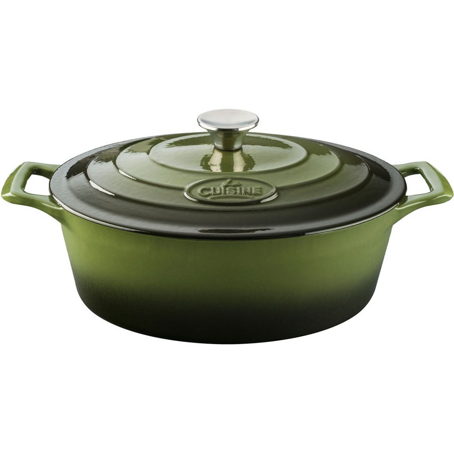 La Cuisine 4 75 Quart Cast Iron Dutch Oven With Lid At Lowes