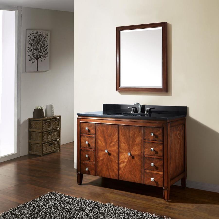 Avanity Brentwood 48-in New Walnut Bathroom Vanity Cabinet in the Bathroom Vanities without Tops 