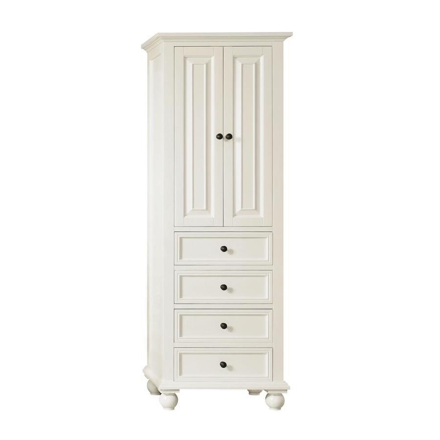 Shop Avanity Thompson 24 In W X 68 In H X 16 In D French White Poplar