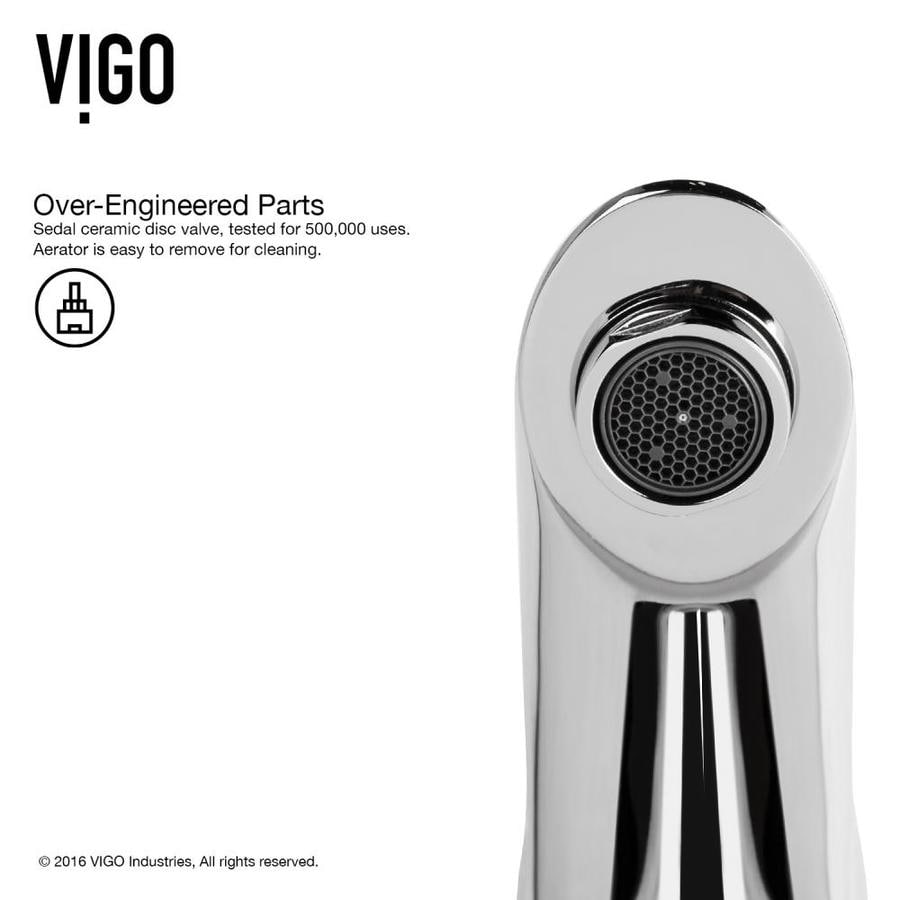 Vigo Bova Chrome 1 Handle Single Hole Watersense Bathroom Faucet At 9461