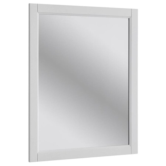 Allen Roth Roveland 24 In White Rectangular Bathroom Mirror The Mirrors Department At Com - Allen Roth Mirror White Allen Roth Roveland 24 In White Rectangular Bathroom Mirror The Mirrors Department At Com - Allen Roth Mirror White