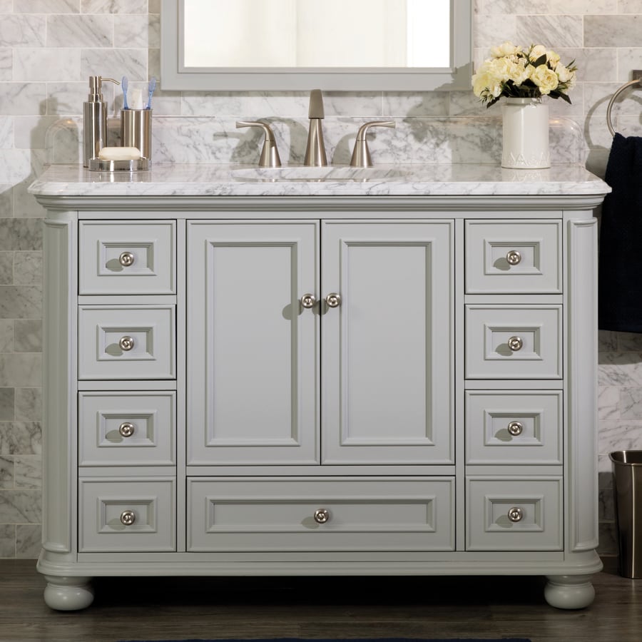 Amazon Com Madison 36 Inch Bathroom Vanity Carrara Charcoal Gray