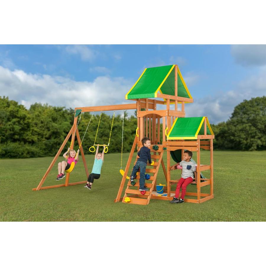 creative cedar designs timber valley wooden playset