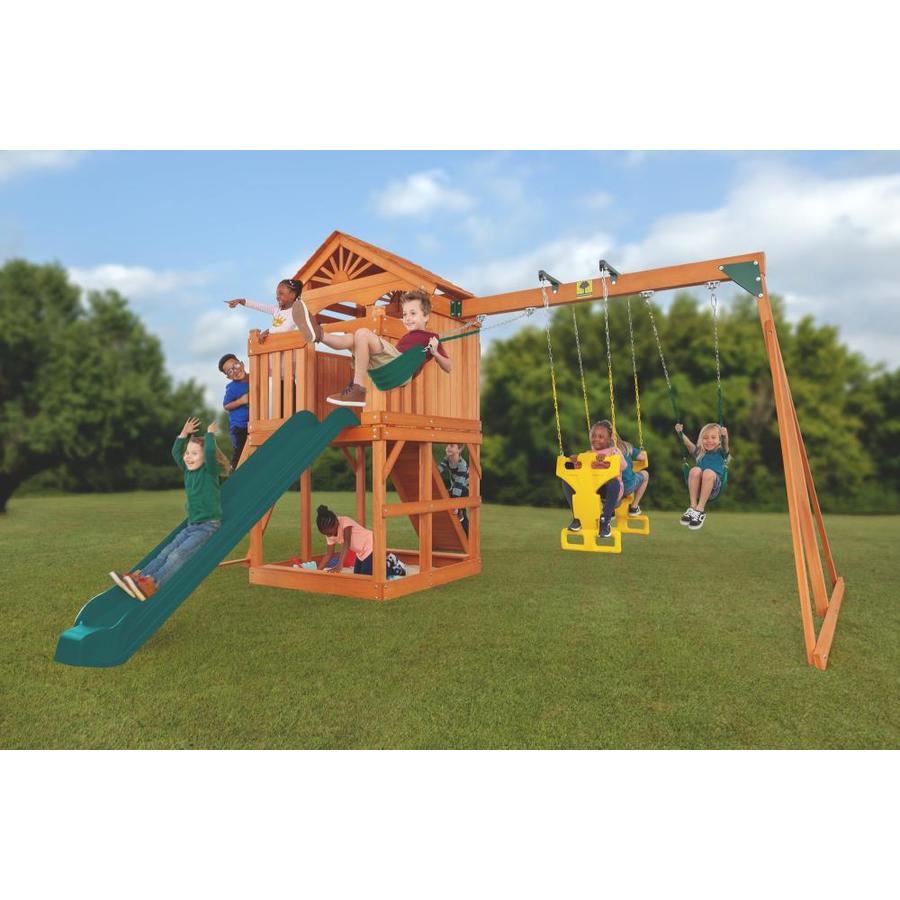 outside wood playsets