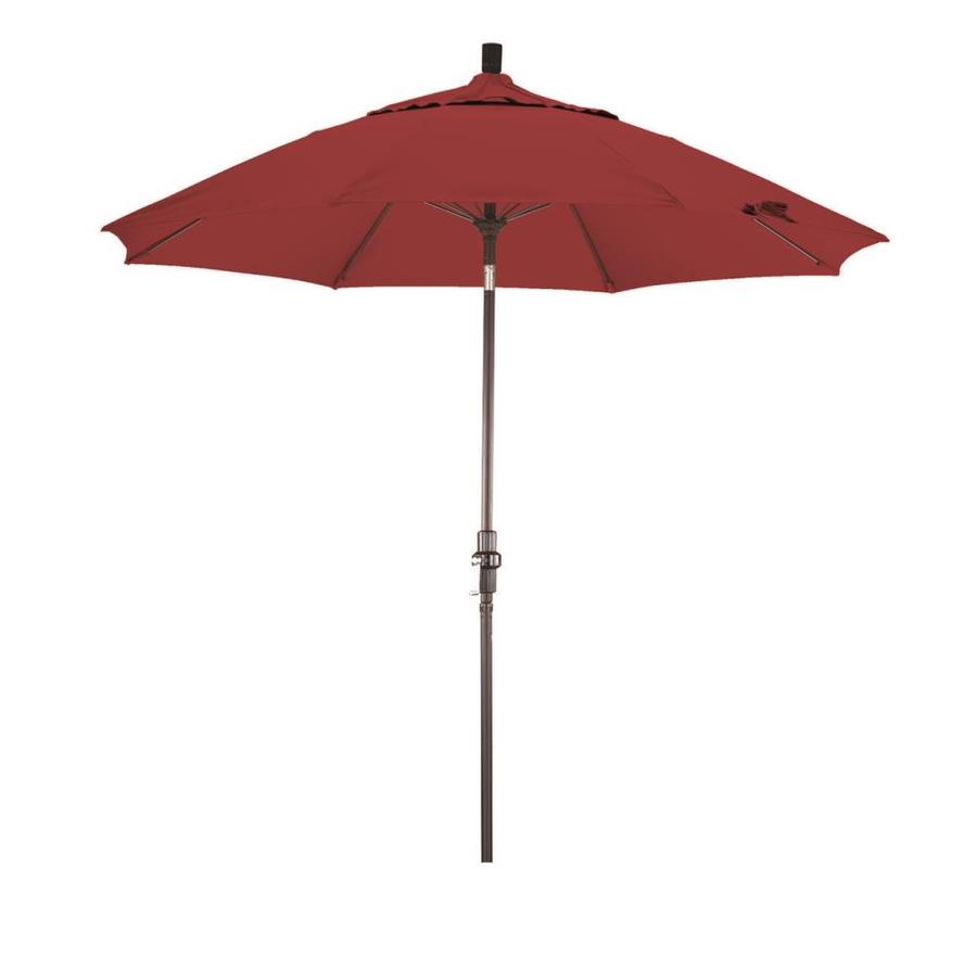 Phat Tommy 9 Ft Octagon Red With Bronze Aluminum Frame No Tilt Market Patio Umbrella In The Patio Umbrellas Department At Lowes Com