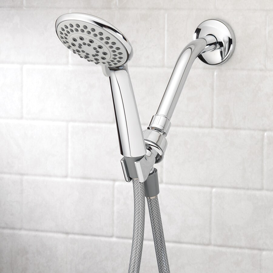 AquaSource Chrome 5-Spray Handheld Shower 2.5-GPM (9.5-LPM) in the Shower Heads department at 