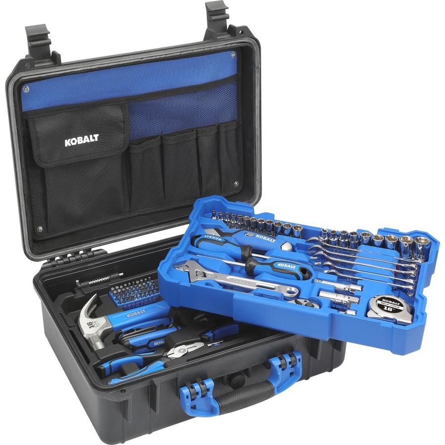 Kobalt 89-Piece Standard (SAE) Polished Chrome Mechanics Tool Set In ...