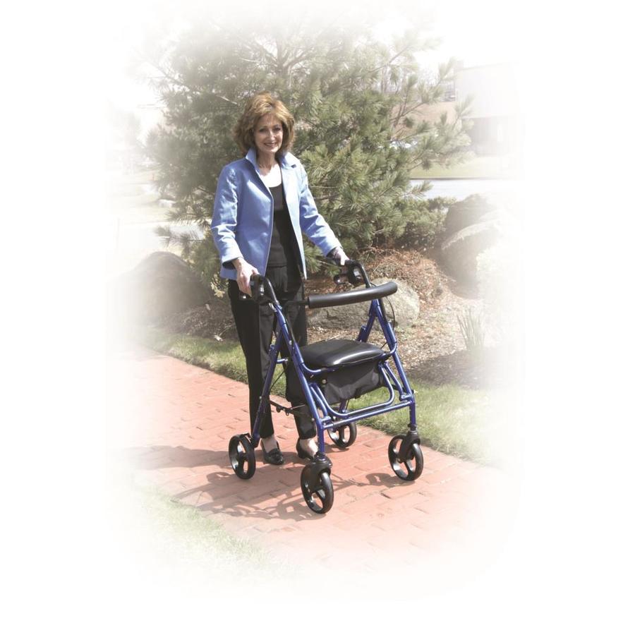 Drive Medical Duet Dual Function Transport Wheelchair Rollator Rolling