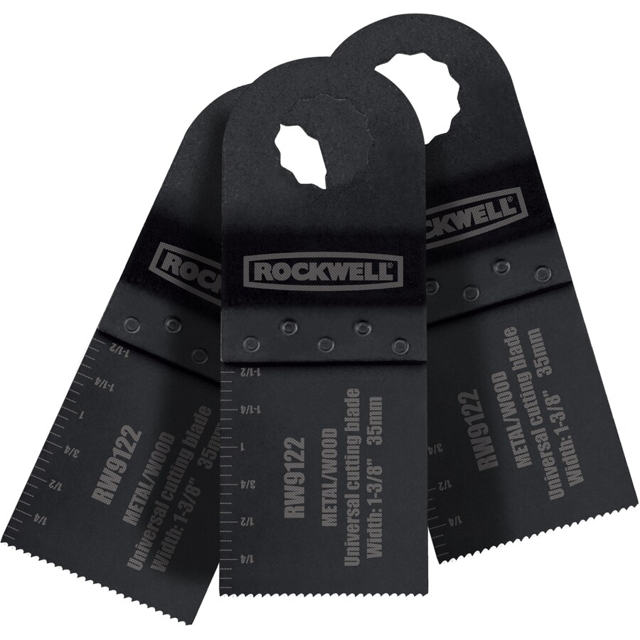 Rockwell Sonicrafter 3 Pack High Speed Steel Oscillating Tool Blade At