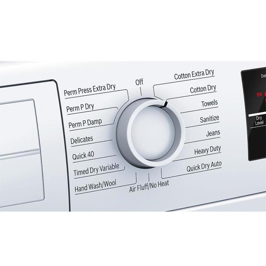 Shop Bosch 300 Series 4-cu Ft Stackable Ventless Electric Dryer (White ...