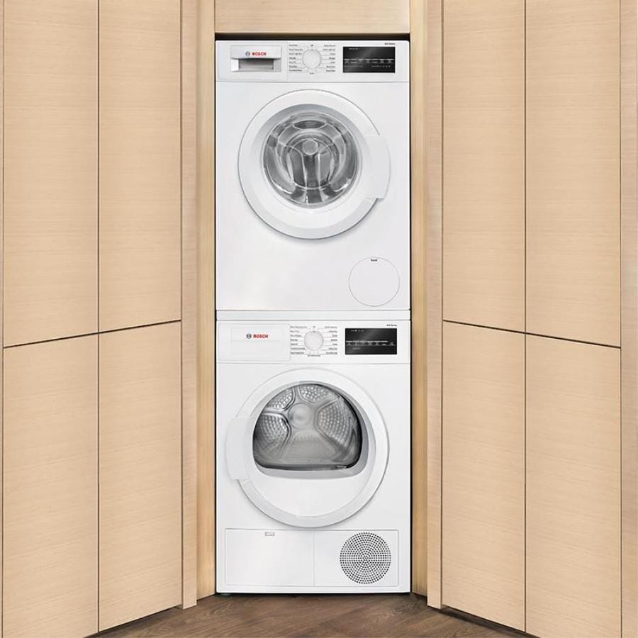 Shop Bosch 300 Series 4cu ft Stackable Ventless Electric Dryer (White