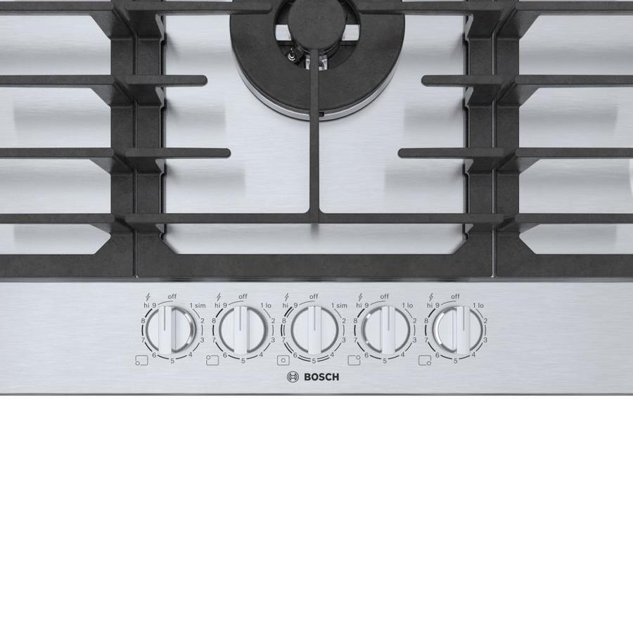 Bosch 800 36in 5 Burners Stainless Steel Gas Cooktop 36in