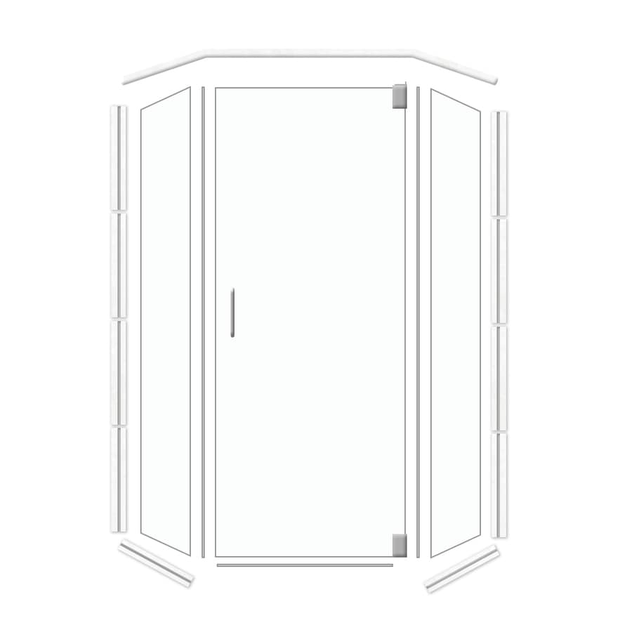 Shop American Bath Factory 38in W x 70in H Frameless NeoAngle Shower