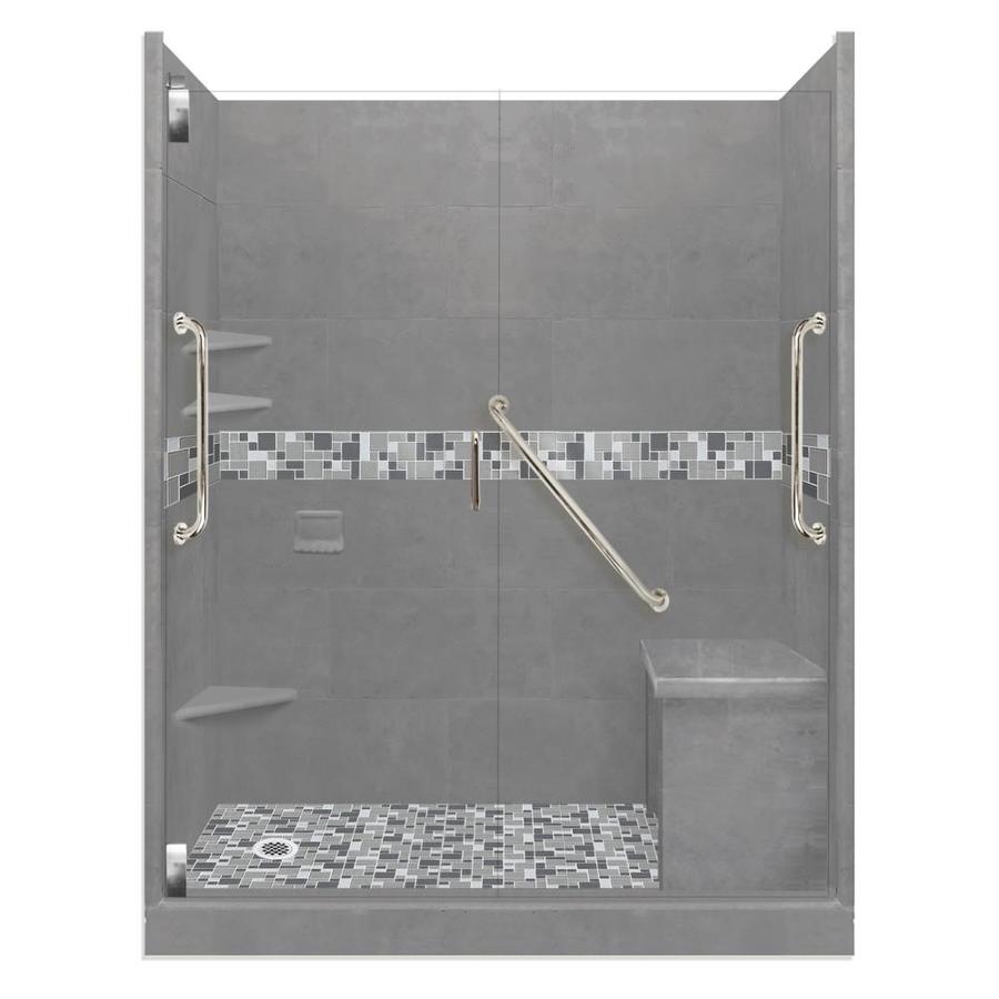 American Bath Factory Freedom Grand Wet Cement Newport Chrome 40 Piece Alcove Shower Kit Common