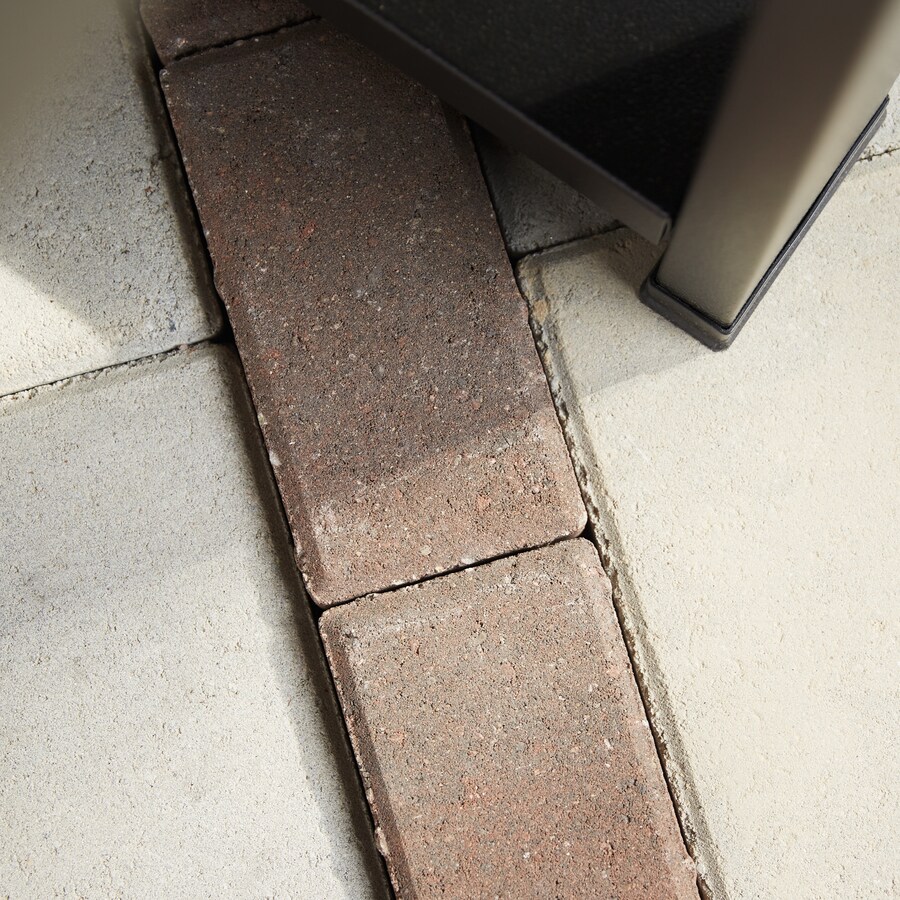 holland 4 in x 8 in red charcoal concrete paver