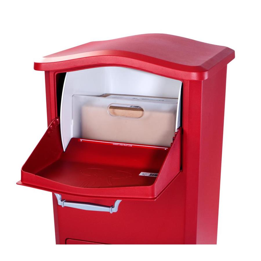 Architectural Mailboxes Extra Large Metal Red Ground Mount Locking