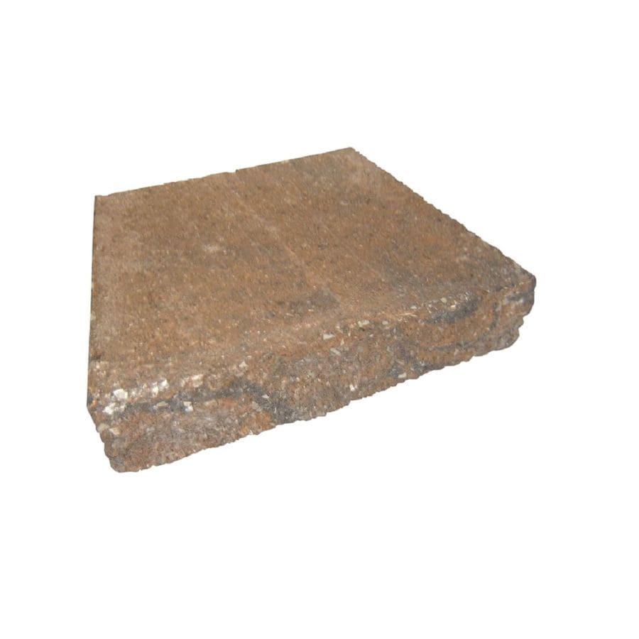 Shop Limestone/Brown Chiseled Concrete Retaining Wall Cap (Common: 12