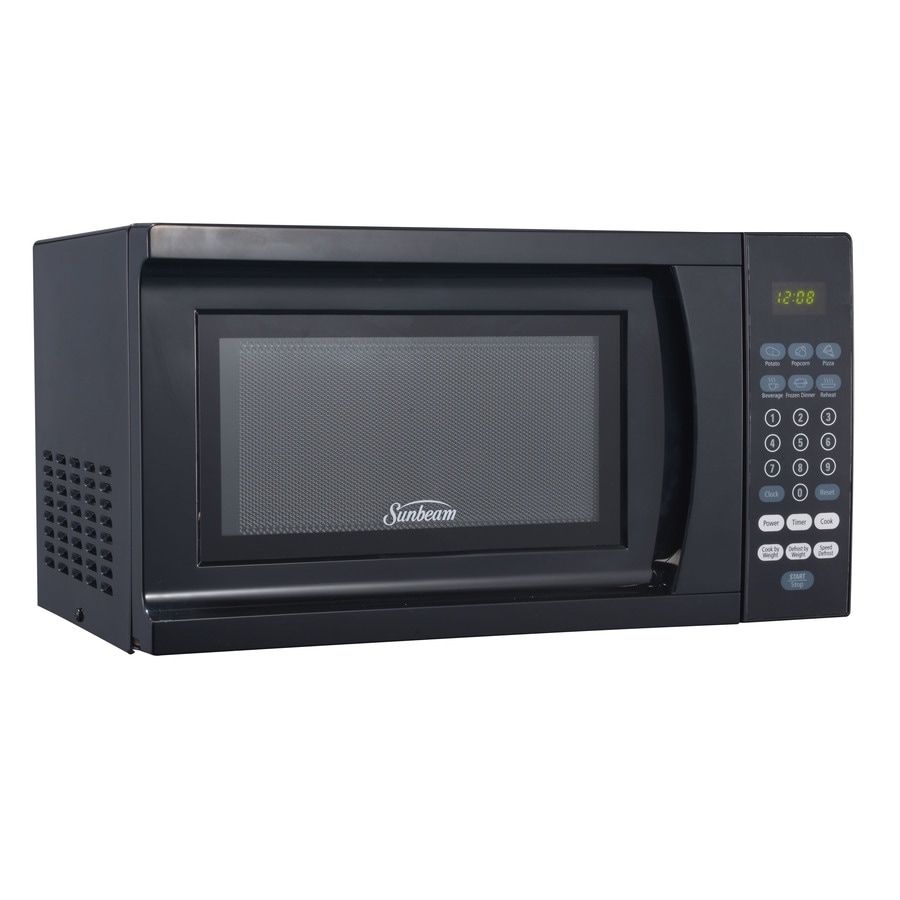 Sunbeam 0.7-cu Ft 700-Watt Countertop Microwave (Black) In The ...