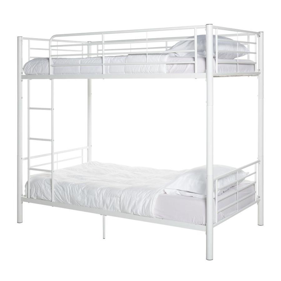 black and white bunk beds