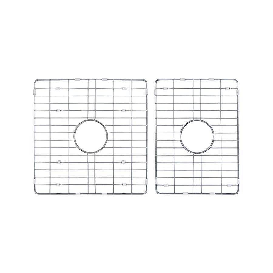 Superior Sinks 60/40 Double Bowl Fireclay Kitchen Sink Grid Set in