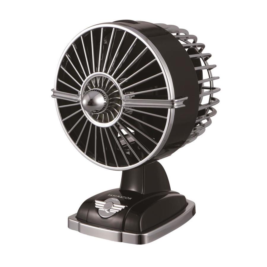black desk fan