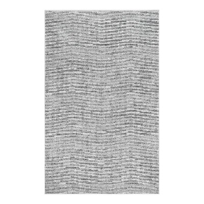 nuLOOM Sherill 5 x 8 Gray Indoor Stripe Area Rug nuLOOM Sherill 5 x 8 Gray Indoor Stripe Area Rug