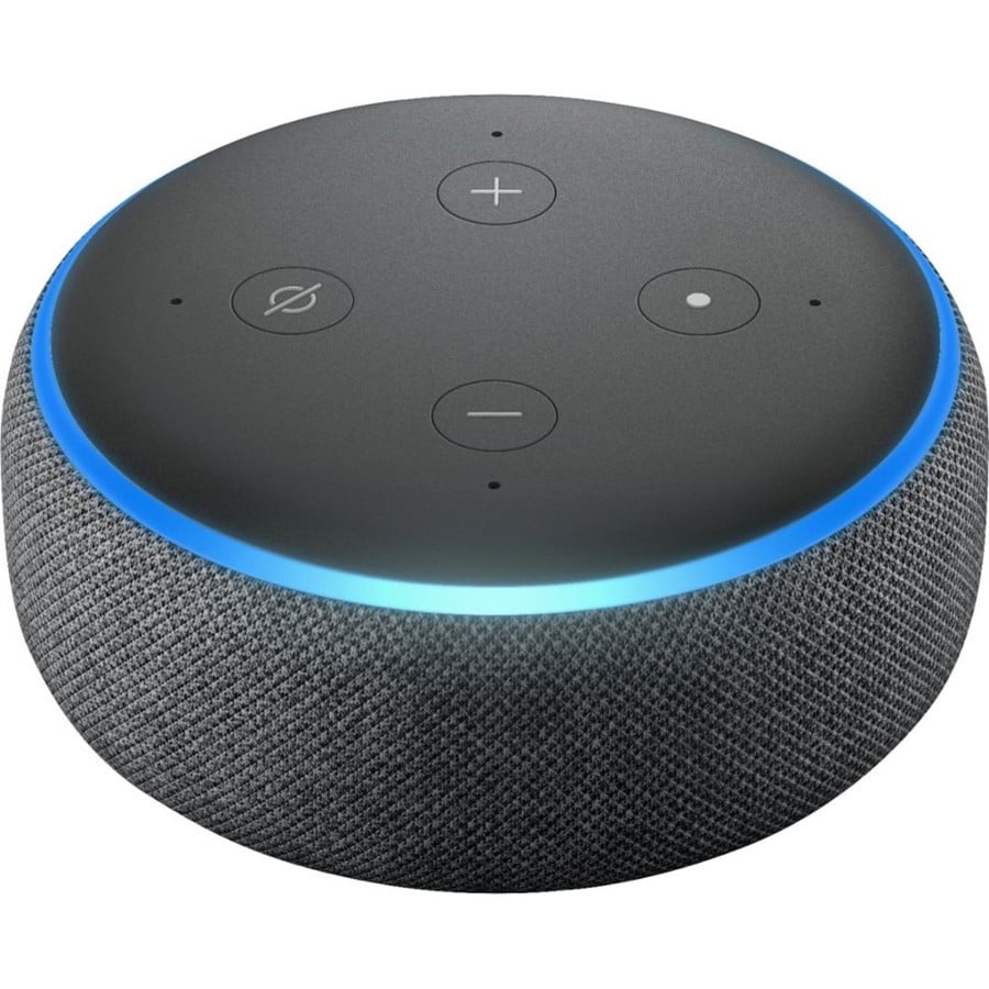 Amazon Echo Dot 3rd Gen Smart Speaker With Alexa Charcoal In The Smart Hubs Department At Lowes Com