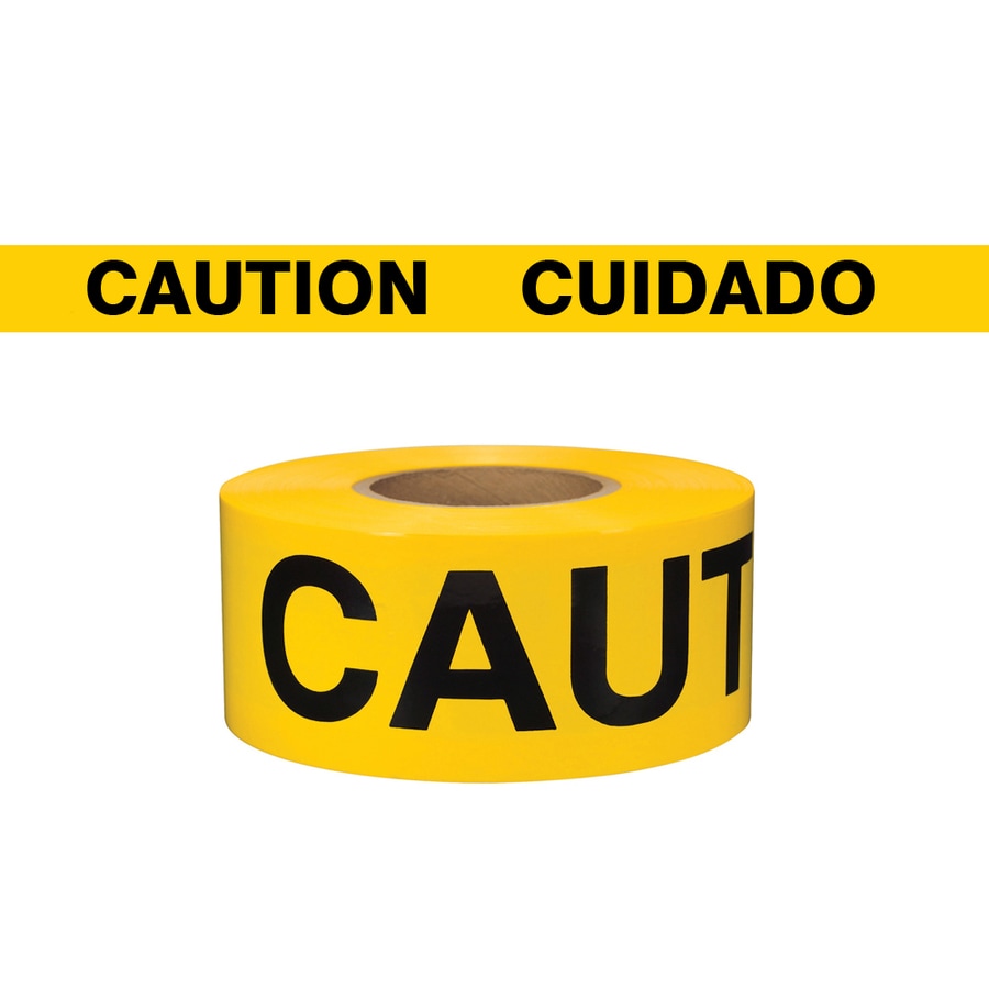 SAFETY TAPE 3" X 25' CAUTION TAPE YELLOW HALLOWEEN PARTY DECORATIONS 