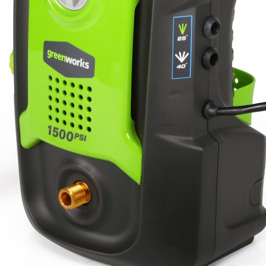 Greenworks 1500PSI 1.2GPM Cold Water Electric Pressure Washer in the