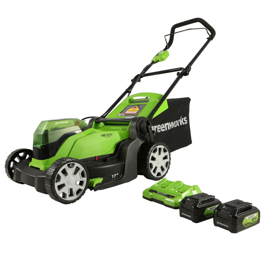 lowes self propelled electric lawn mower