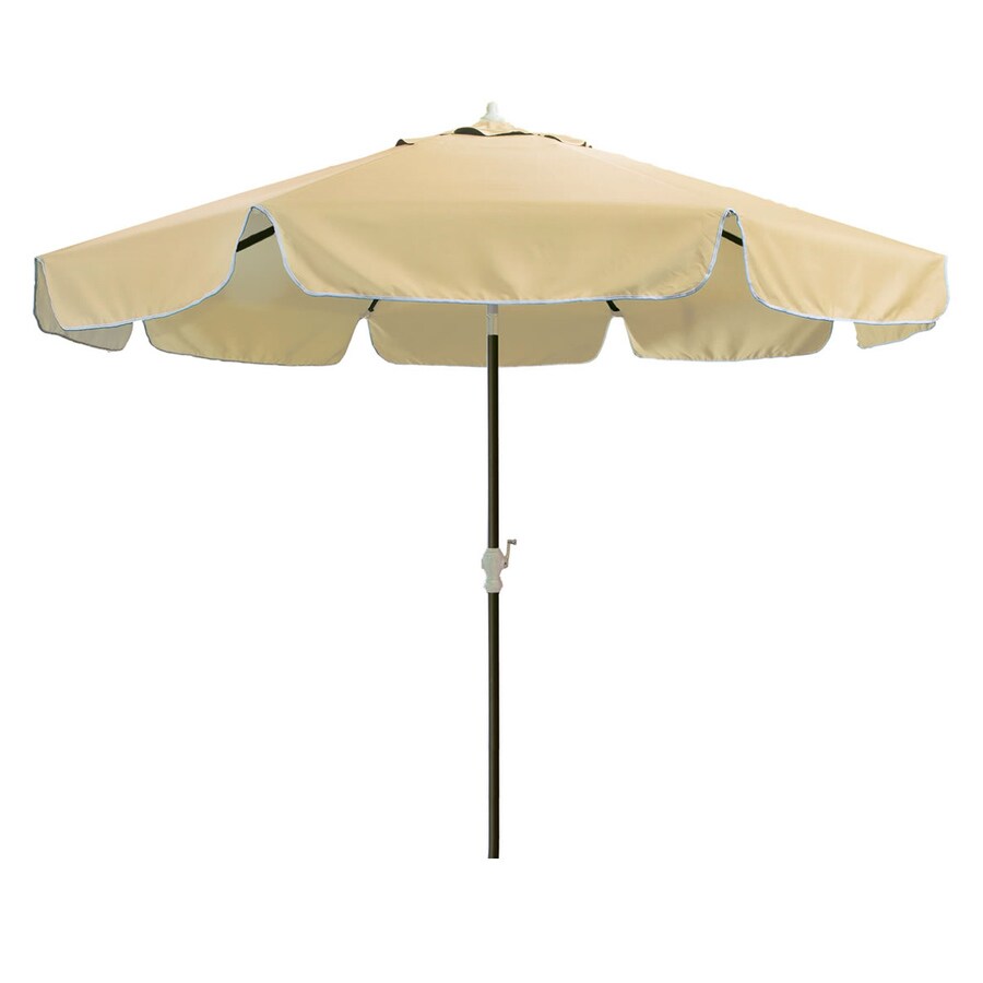 All Things Cedar 10 Ft Octagon With Aluminum Aluminum Frame Push Button Tilt Market Patio Umbrella In The Patio Umbrellas Department At Lowes Com