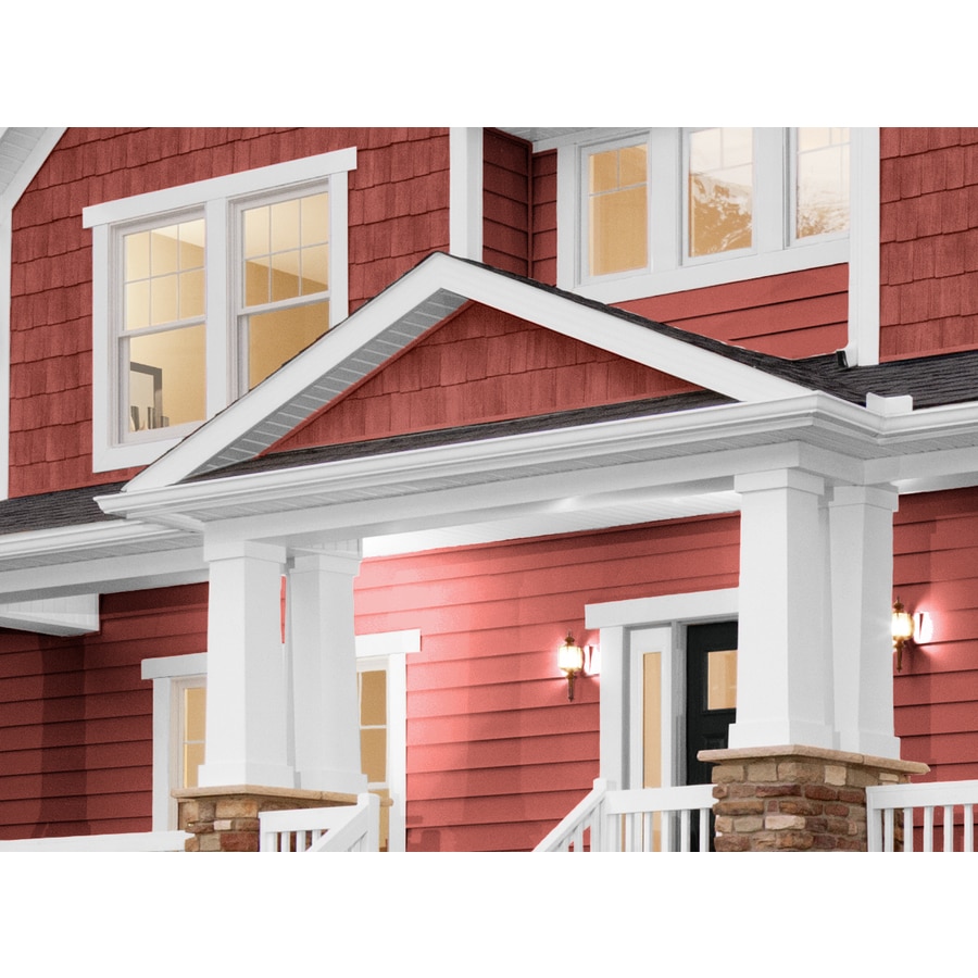 Georgia Pacific Cedar Spectrum Vinyl Siding Panel Hand Split Shake Hampton Red 20375 In X 575 6948