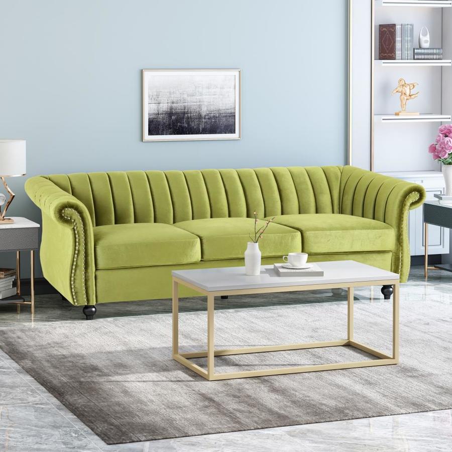 Best Selling Home Decor Bowie Modern Glamorous Velvet 3 Seater Sofa