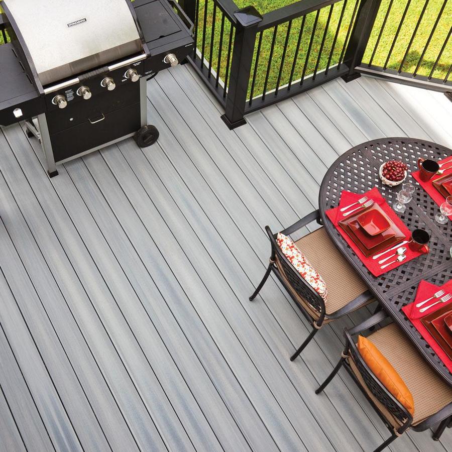 Fiberon Horizon 12-ft Castle Gray Composite Deck Board In The Composite ...