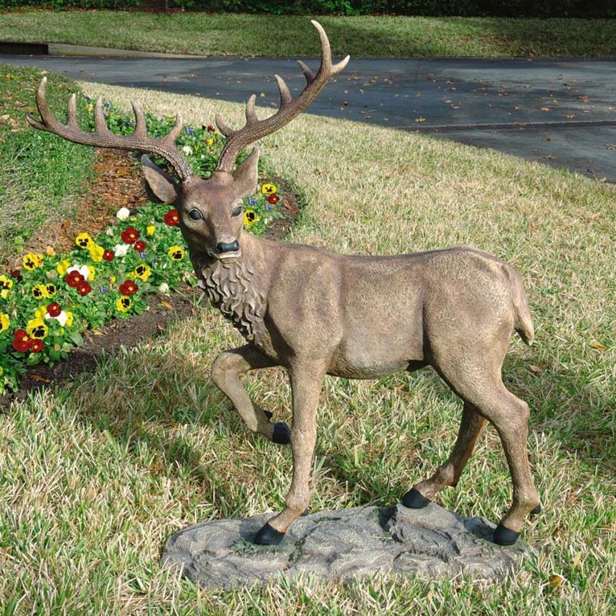 Design Toscano 41in H x 48in W Brown Animal Garden Statue in the