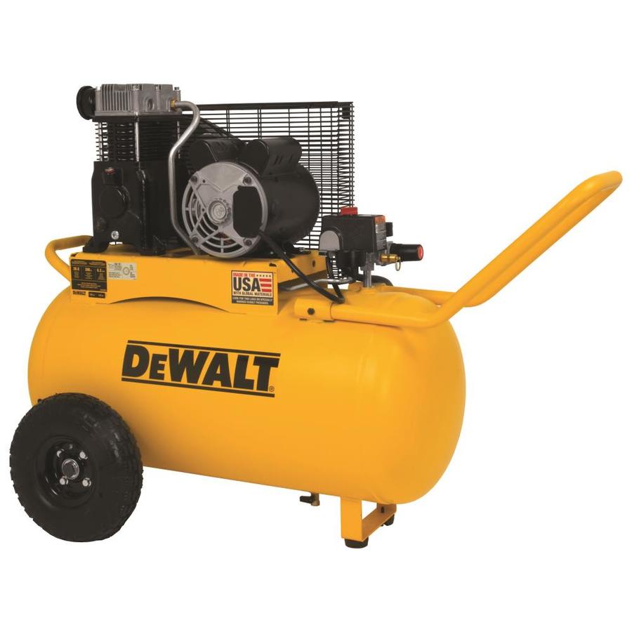 DEWALT 20Gallon Single Stage Portable Corded Electric Horizontal Air