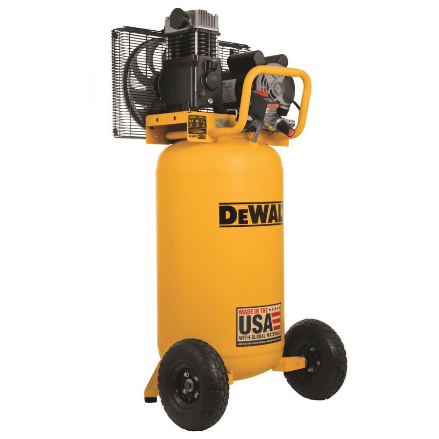 DEWALT 25Gallon Single Stage Portable Corded Electric Vertical Air