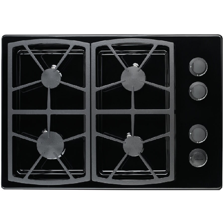 Dacor Renaissance 4 Burner Gas Cooktop Black Common 30 In