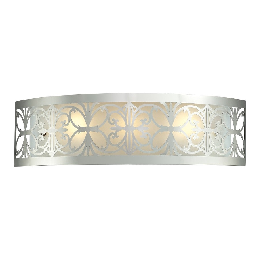 Shop Westmore Lighting Lowell 3-Light Polished Chrome and Frosted Glass Vanity Light at Lowes.com
