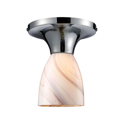 Westmore Lighting Akiya 6-in Polished Chrome Traditional Semi-flush Mount Light Westmore Lighting Akiya 6-in Polished Chrome Traditional Semi-flush Mount Light