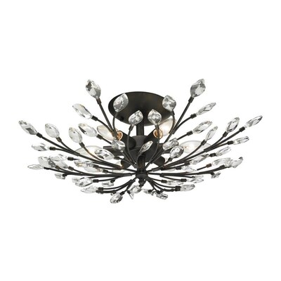 Westmore Lighting Silent Tree 24-in Burnt Bronze Traditional Semi-flush Mount Light Westmore Lighting Silent Tree 24-in Burnt Bronze Traditional Semi-flush Mount Light